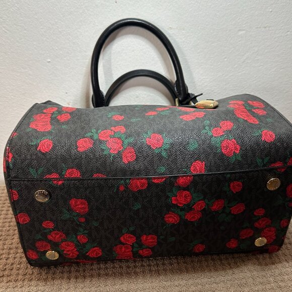 Michael Kors Rose Hayes Duffle Satchel Crossbody - Picture 3 of 10